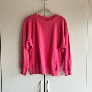 Entireworld women’s sweatshirt pink crew neck Type A Version 01